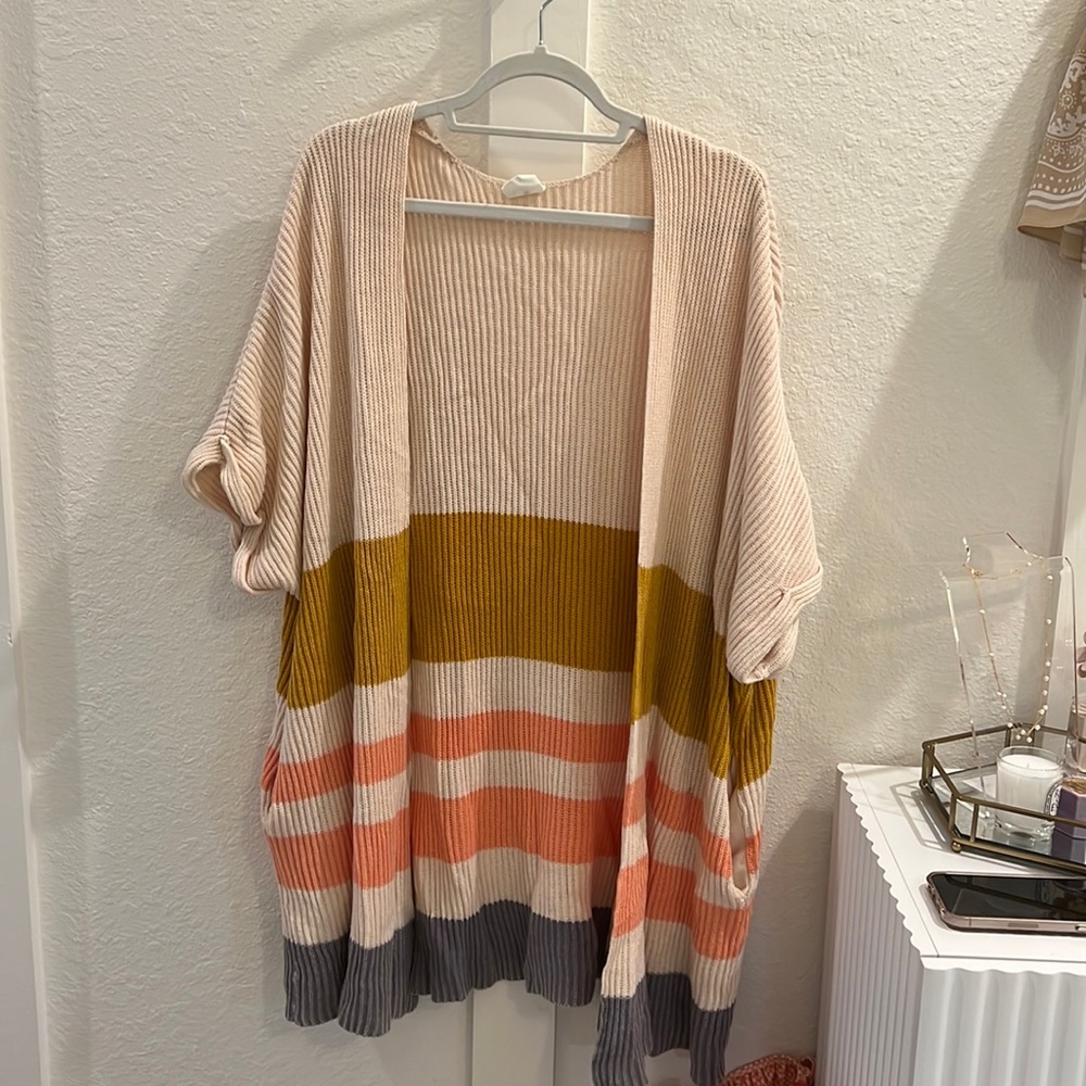 Long Open Front Cardigan